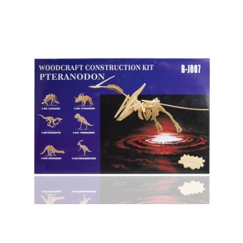 DREVENÉ 3D PUZZLE PTERANO, VEĽKÁ VEĽKOSŤ, 4 LISTY