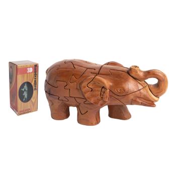 DREVENÉ 3D PUZZLE SLON
