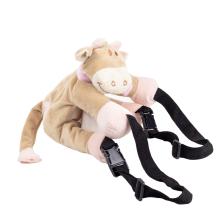 PLYŠOVÝ BATOH, KRAVA, RUŽOVÁ ŠATKA, SVETLOHNEDÁ