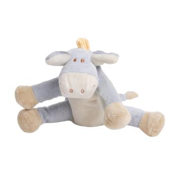 PLYŠOVÝ OSLÍK, USMIEVAVÝ, SVETLOMODRÝ