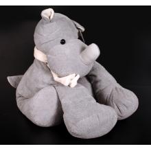 PLYŠOVÝ NOSOROŽEC, "RHINOK", KRÉMOVÁ ŠATKA