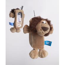 PLYŠOVÝ DRŽIAK NA MOBILNÝ TELEFÓN LEV, "HAPPY"