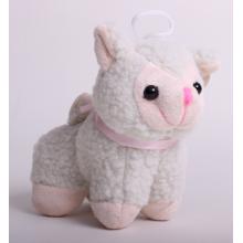 PLYŠOVÁ OVEČKA S RUŽOVOU STUHOU