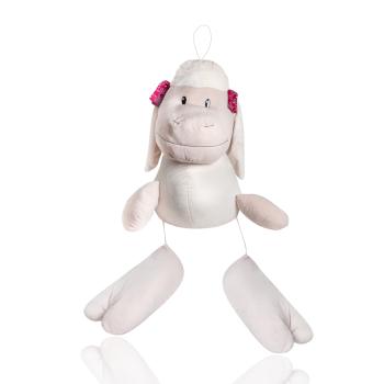 PLYŠOVÁ OVEČKA S ČERVENÝM ŠÁLOM