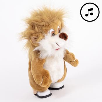 PLYŠOVÝ CHODIACI A HUDOBNÝ LEV S KNIHOU