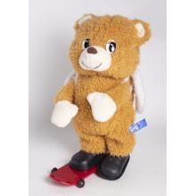 PLYŠOVÝ HUDOBNÝ MEDVEĎ, SKATEBOARDISTA