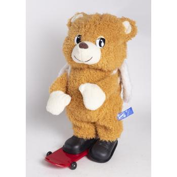 PLYŠOVÝ HUDOBNÝ MEDVEĎ, SKATEBOARDISTA