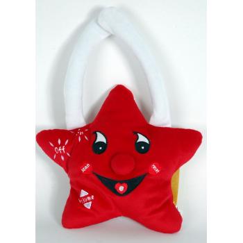 RÁDIO/PLYŠOVÁ ČERVENÁ HVIEZDA