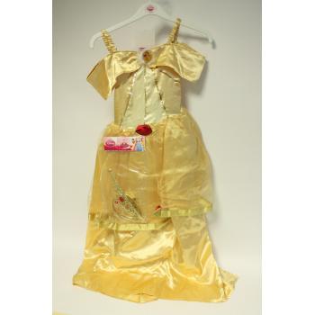 DISNEY KOSTÝM S DIADÉMOM "BELLE", ZLATÝ