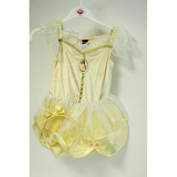 DISNEY KOSTÝM S ČELENKOU "BELLE", ZLATÝ