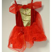 DISNEY KOSTÝM S ČELENKOU "HÓFEHÉRKE", ČERVENÝ A ZLATÝ