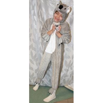 PLYŠOVÝ KOSTÝM, MEDVEĎ KOALA, SIVÝ