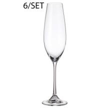 SADA KRIŠTÁĽOVÝCH POHÁROV NA ŠAMPANSKÉ, 6 KUSOV, KOLUMBIA