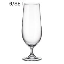 SADA KRIŠTÁĽOVÝCH POHÁROV NA BIELE VÍNO, 6 KUSOV, KOLUMBIA