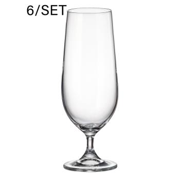 SADA KRIŠTÁĽOVÝCH POHÁROV NA BIELE VÍNO, 6 KUSOV, KOLUMBIA