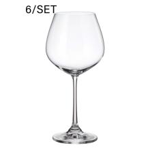 SADA KRIŠTÁĽOVÉHO BORDOVÉHO SKLA, 6 KUSOV, COLUMBIA