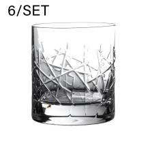 SADA KRIŠTÁĽOVÝCH POHÁROV NA WHISKY, 6 KUSOV, GRAFFITI