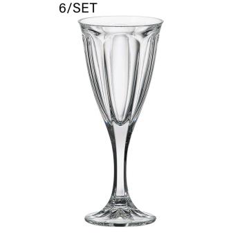 SADA KRIŠTÁĽOVÝCH POHÁROV NA ČERVENÉ VÍNO, 6 KUSOV, WINDSOR