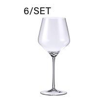SADA KRIŠTÁĽOVÝCH POHÁROV NA ČERVENÉ VÍNO, 6 KUSOV, ELIZABETH