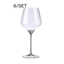 SADA KRIŠTÁĽOVÉHO BORDOVÉHO SKLA, 6 KUSOV, ELIZABETH