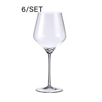 SADA KRIŠTÁĽOVÉHO BORDOVÉHO SKLA, 6 KUSOV, ELIZABETH